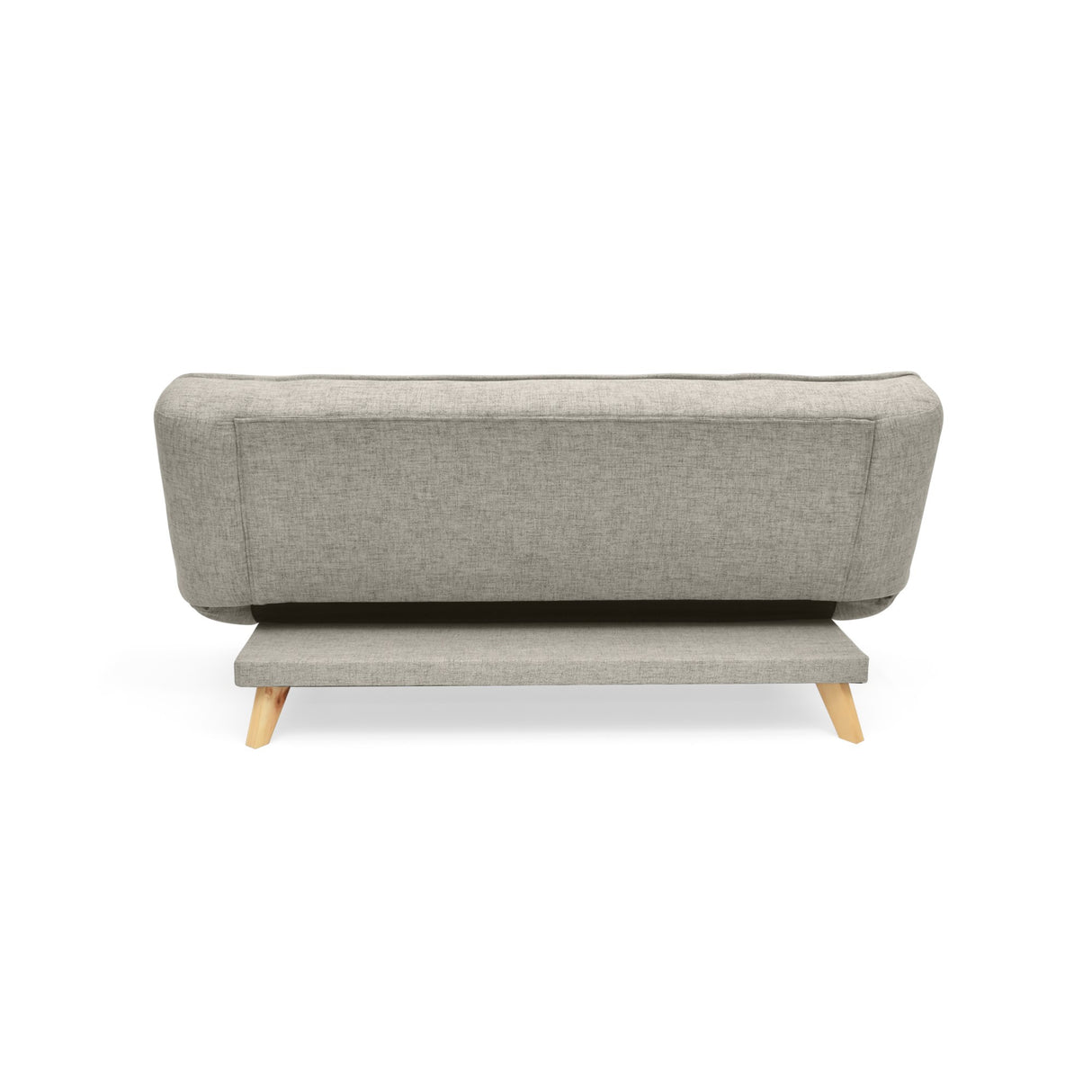 Sofá Cama Gales Taupe Dicosta y Matiz Natural 180x84cm de Tres Puestos Reclinable sin Apoya Brazos
