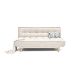Sofá Cama Gales Trigo Dicosta y Matiz Natural 180x84cm de Tres Puestos Reclinable sin Apoya Brazos