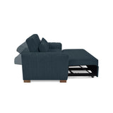 Sofá Cama Hannover Plomo Eureka y Matiz Caramelo 160x85cm de Dos Puestos Reclinable sin Apoya Brazos