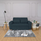 Sofá Cama Hannover Plomo Eureka y Matiz Caramelo 160x85cm de Dos Puestos Reclinable sin Apoya Brazos