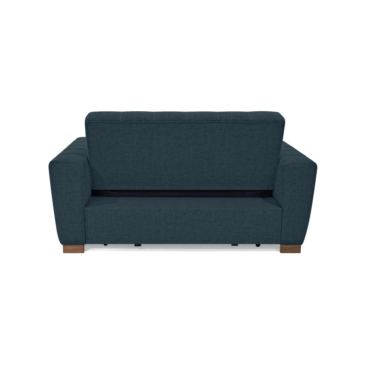 Sofá Cama Hannover Plomo Eureka y Matiz Caramelo 160x85cm de Dos Puestos Reclinable sin Apoya Brazos