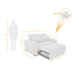 Sofá Cama Hannover Plata Eureka y Matiz Caoba 160x85cm de Dos Puestos Reclinable sin Apoya Brazos