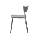 Silla para Exteriores Monaco Gris Oscuro 47x74cm con Espaldar y sin Apoya Brazos