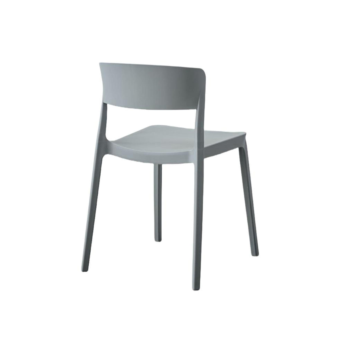 Silla para Exteriores Monaco Gris Oscuro 47x74cm con Espaldar y sin Apoya Brazos