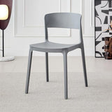 Silla para Exteriores Monaco Gris Oscuro 47x74cm con Espaldar y sin Apoya Brazos