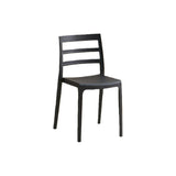 Silla para Exteriores New York Negro 39x79cm con Espaldar y sin Apoya Brazos