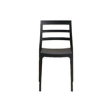 Silla para Exteriores New York Negro 39x79cm con Espaldar y sin Apoya Brazos