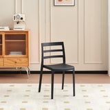 Silla para Exteriores New York Negro 39x79cm con Espaldar y sin Apoya Brazos
