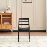 Silla para Exteriores New York Negro 39x79cm con Espaldar y sin Apoya Brazos