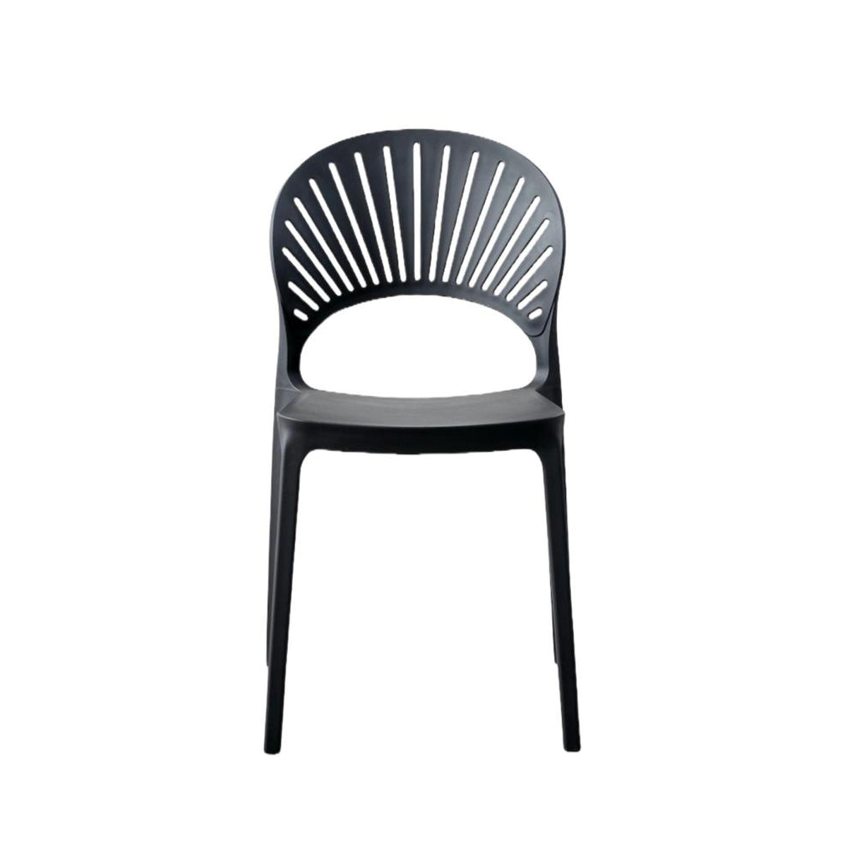 Silla para Exteriores Paraiso Negro 48x82cm con Espaldar y sin Apoya Brazos