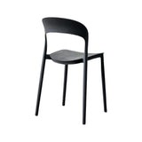 Silla para Exteriores Patrick Negro 44x77cm con Espaldar y sin Apoya Brazos