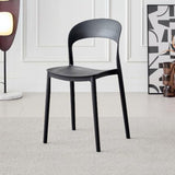 Silla para Exteriores Patrick Negro 44x77cm con Espaldar y sin Apoya Brazos