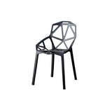 Silla para Exteriores Roxy Negro 52x81cm con Espaldar y con Apoya Brazos