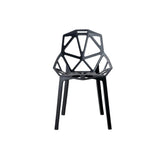 Silla para Exteriores Roxy Negro 52x81cm con Espaldar y con Apoya Brazos