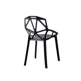 Silla para Exteriores Roxy Negro 52x81cm con Espaldar y con Apoya Brazos