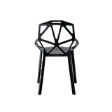 Silla para Exteriores Roxy Negro 52x81cm con Espaldar y con Apoya Brazos