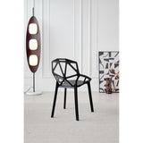 Silla para Exteriores Roxy Negro 52x81cm con Espaldar y con Apoya Brazos