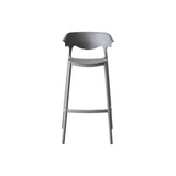 Silla Bar para Exteriores Elena Gris Oscuro 49x99cm con Espaldar y sin Apoya Brazos