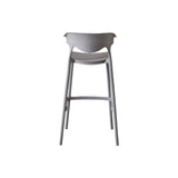 Silla Bar para Exteriores Elena Gris Oscuro 49x99cm con Espaldar y sin Apoya Brazos