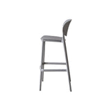 Silla Bar para Exteriores Rio Gris Oscuro 49x103cm con Espaldar y sin Apoya Brazos