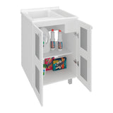 Lavadero Haysi Blanco 60x88cm de Sobreponer con Mueble para Lavadero y sin Grifería