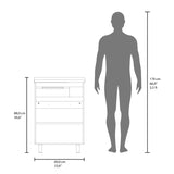 Lavadero Haysi Blanco 60x88cm de Sobreponer con Mueble para Lavadero y sin Grifería