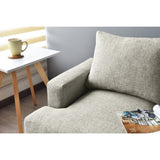 Sofá Lisboa Taupe Dicosta y Matiz Natural 192x85cm de Tres Puestos con Apoya Brazos