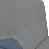 Sofá Cama London Gris Dicosta y Matiz Natural 180x78cm de Dos Puestos Reclinable sin Apoya Brazos