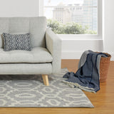 Sofá Manila Taupe Dicosta y Matiz Natural 153x80cm de Dos Puestos sin Apoya Brazos