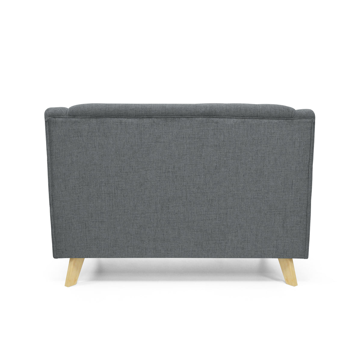 Sofá Marruecos Gris Dicosta y Matiz Natural 140x92cm de Dos Puestos con Apoya Brazos