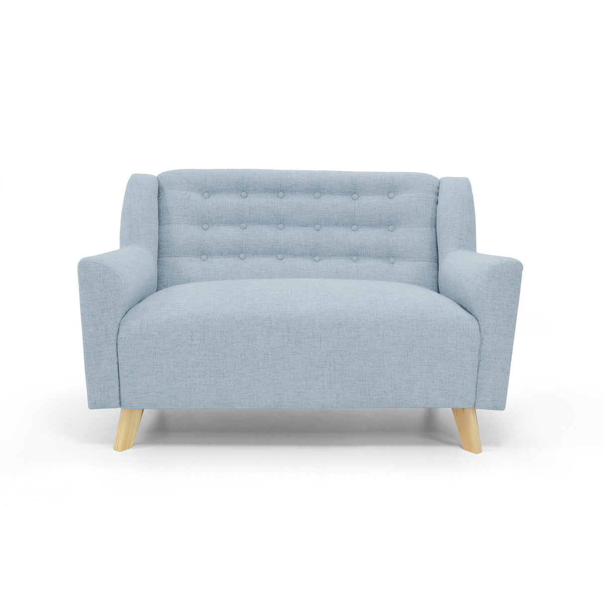 Sofá Marruecos Plata Eureka y Matiz Natural 140x92cm de Dos Puestos con Apoya Brazos