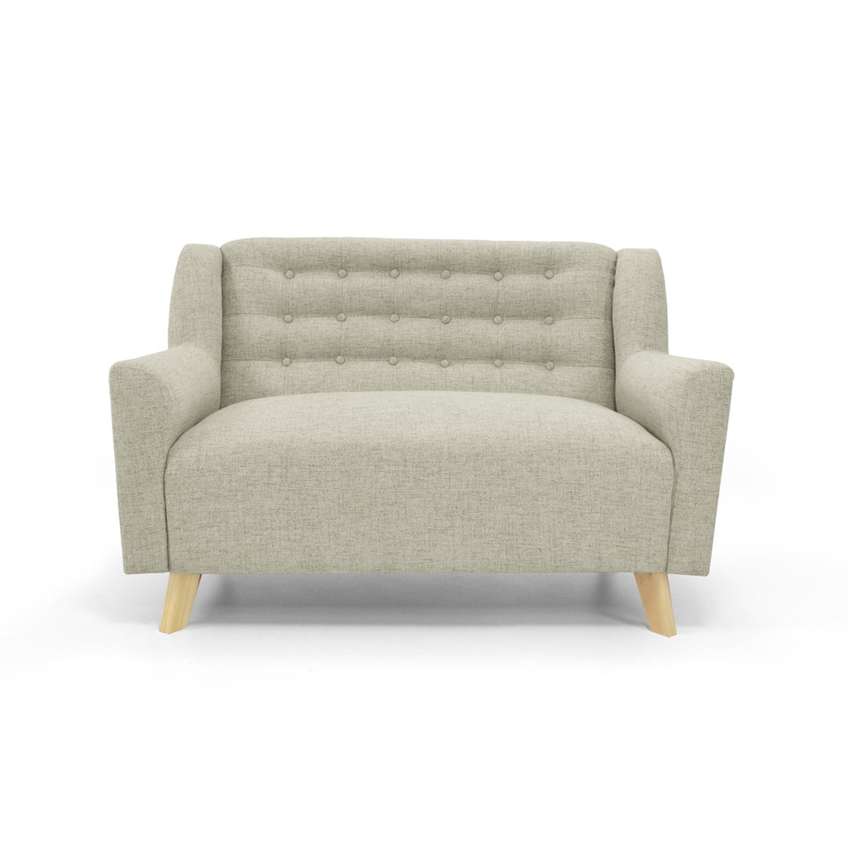 Sofá Marruecos Trigo Dicosta y Matiz Natural 140x92cm de Dos Puestos con Apoya Brazos