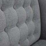 Sofá Marruecos Plata Dorsey y Matiz Natural 140x92cm de Dos Puestos con Apoya Brazos