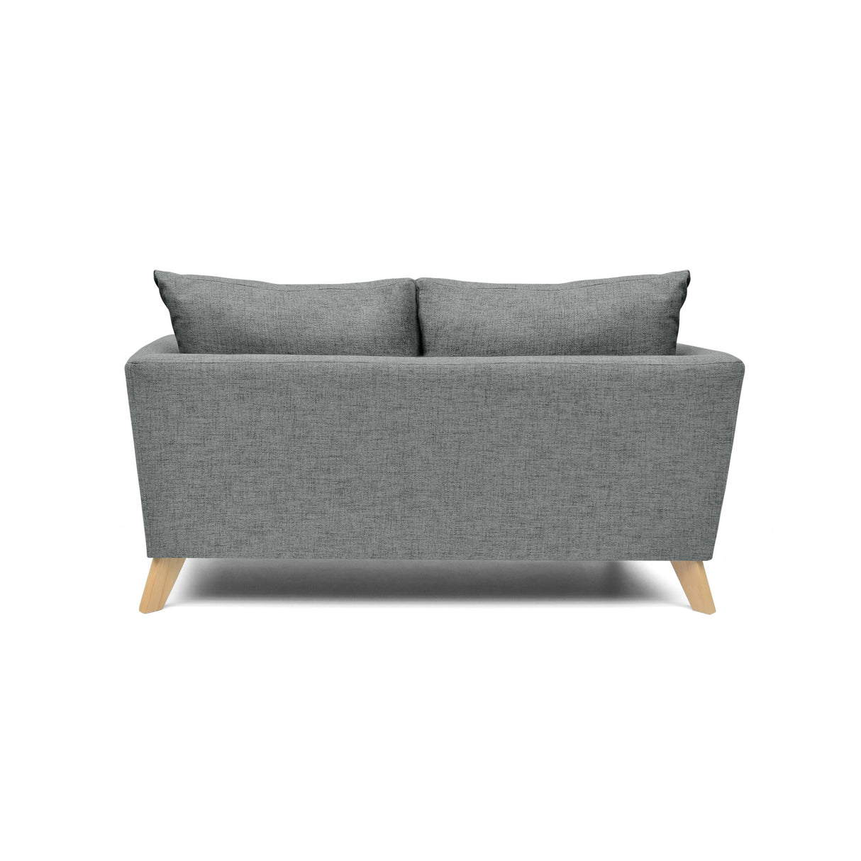 Sofá Montecarlo Gris Dicosta y Matiz Natural 170x90cm de Tres Puestos con Apoya Brazos