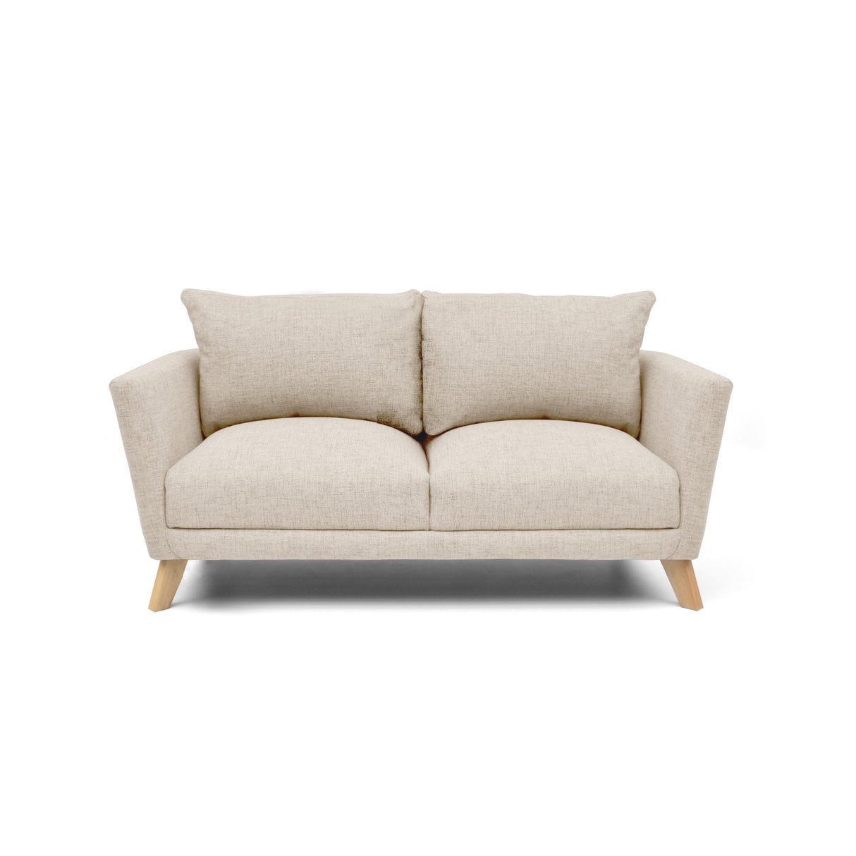 Sofá Montecarlo Trigo Dicosta y Matiz Natural 170x90cm de Tres Puestos con Apoya Brazos
