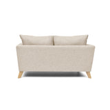 Sofá Montecarlo Trigo Dicosta y Matiz Natural 170x90cm de Tres Puestos con Apoya Brazos