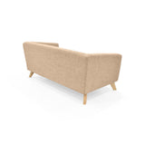 Sofá Montreal Beige Dicosta y Matiz Natural 170x68cm de Tres Puestos sin Apoya Brazos