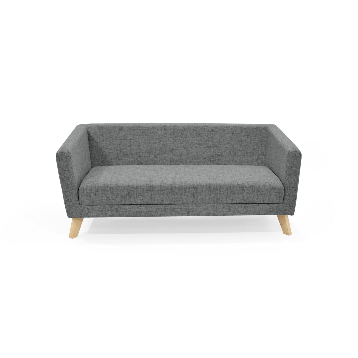 Sofá Montreal Gris Dicosta y Matiz Natural 170x68cm de Tres Puestos sin Apoya Brazos