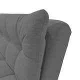Sofá Cama Munich Gris Dicosta y Matiz Natural 180x85cm de Tres Puestos Reclinable sin Apoya Brazos