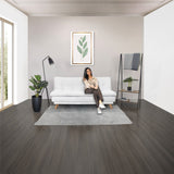 Sofá Cama Munich Blanco Shaggy y Matiz Natural 180x85cm de Tres Puestos Reclinable sin Apoya Brazos