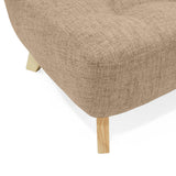 Sofá Navara Beige Dicosta y Matiz Natural 121x82cm de Dos Puestos sin Apoya Brazos