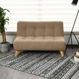 Sofá Navara Beige Dicosta y Matiz Natural 121x82cm de Dos Puestos sin Apoya Brazos