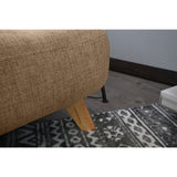 Sofá Navara Beige Dicosta y Matiz Natural 121x82cm de Dos Puestos sin Apoya Brazos