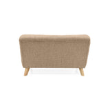 Sofá Navara Beige Dicosta y Matiz Natural 121x82cm de Dos Puestos sin Apoya Brazos