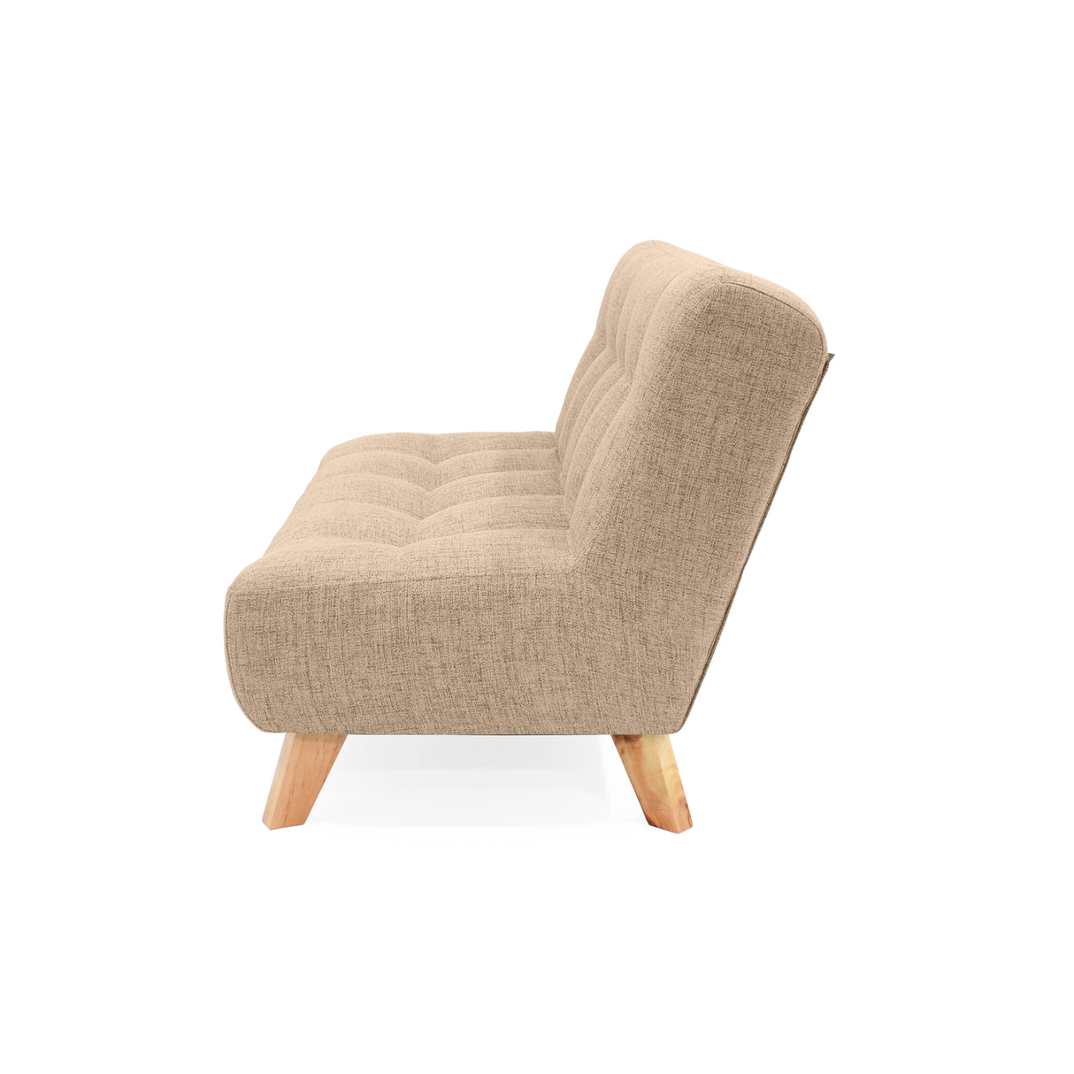 Sofá Navara Beige Dicosta y Matiz Natural 121x82cm de Dos Puestos sin Apoya Brazos