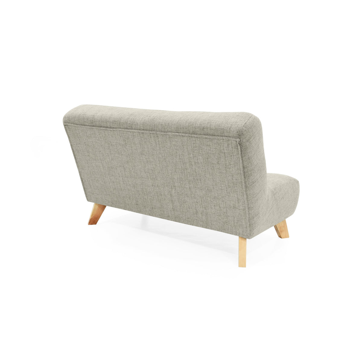 Sofá Navara Taupe Dicosta y Matiz Natural 121x82cm de Dos Puestos sin Apoya Brazos