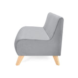 Sofá Nova Plata Denver y Matiz Natural 100x70cm de Dos Puestos sin Apoya Brazos