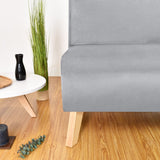 Sofá Nova Plata Denver y Matiz Natural 100x70cm de Dos Puestos sin Apoya Brazos
