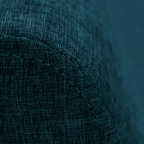 Sofá Nova Azul Duster y Matiz Natural 100x70cm de Dos Puestos sin Apoya Brazos