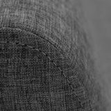 Sofá Nova Gris Duster y Matiz Natural 100x70cm de Dos Puestos sin Apoya Brazos
